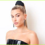 Hailey-Baldwin-high-ponytail-scrunchie, ways to style scrunchie, cute scrunchie hairstyles- featured – Major Mag