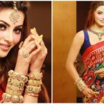Urvashi Rautela latest saree pics – patola saree Gujarat – Mehendi ceremony outfit ideas – featured – Major Mag