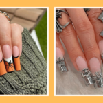 French tip nail art designs and ideas for Halloween – minimal halloween nails – featured – Major Mag